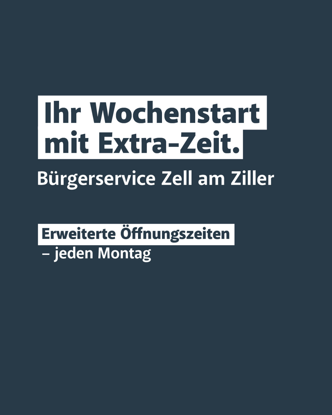 Bürgerservice Zell am Ziller 